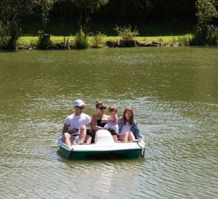 Camping Normandie : Pédal'eau sur l'étang