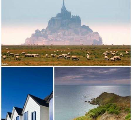 Immense variété de paysages du Mont Saint Michel au Nez de Jobourg en Normandie