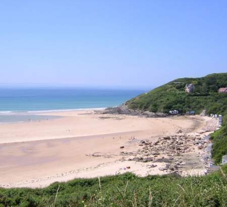 Immense plage de Carteret pour la baignade et le farniente en Normandie