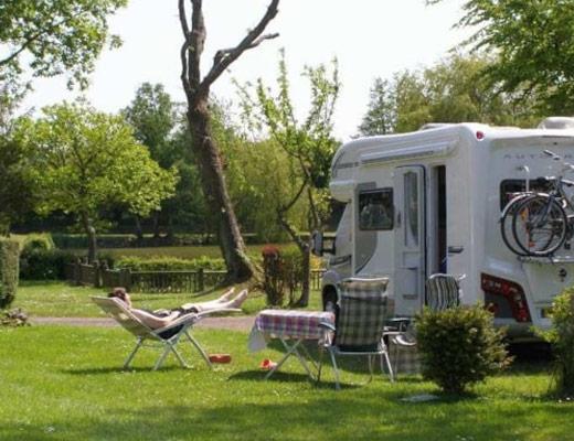 gestabiliseerde standplaats voor motorhomes